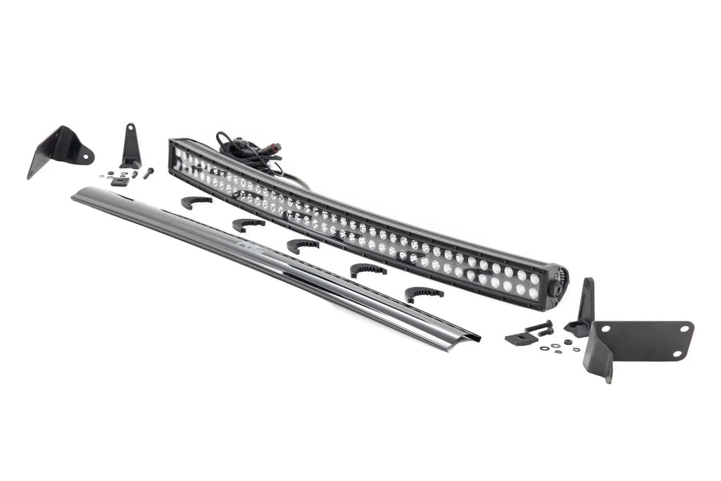 LED Light Kit | Bumper Mount | 40" Black Dual Row | Ram 2500/3500 4WD (11-18) by Rough Country