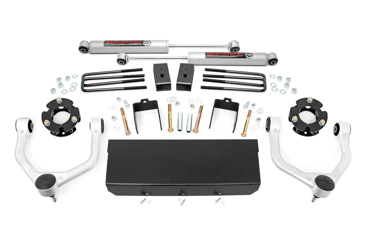 3 Inch Lift Kit | N3 Shocks | Nissan Titan XD 2WD/4WD (2016-2024) by Rough Country