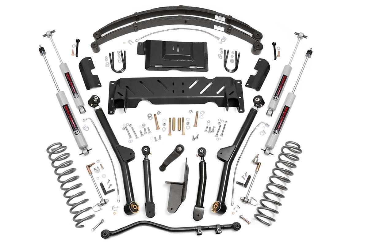 4.5 Inch Lift Kit | Long Arm | RR Leafs | Jeep Cherokee XJ 4WD (1984-2001) by Rough Country