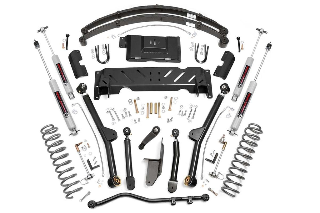 4.5 Inch Lift Kit | Long Arm | RR Leafs | Jeep Cherokee XJ 4WD (1984-2001) by Rough Country