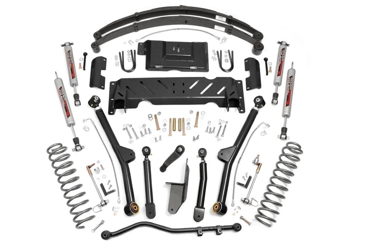 4.5 Inch Lift Kit | Long Arm | RR Leafs | NP242 | Jeep Cherokee XJ 4WD (84-01) by Rough Country