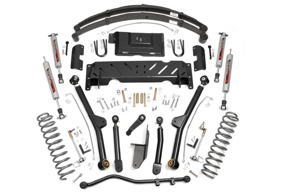 4.5 Inch Lift Kit | Long Arm | RR Leafs | NP242 | Jeep Cherokee XJ 4WD (84-01) by Rough Country