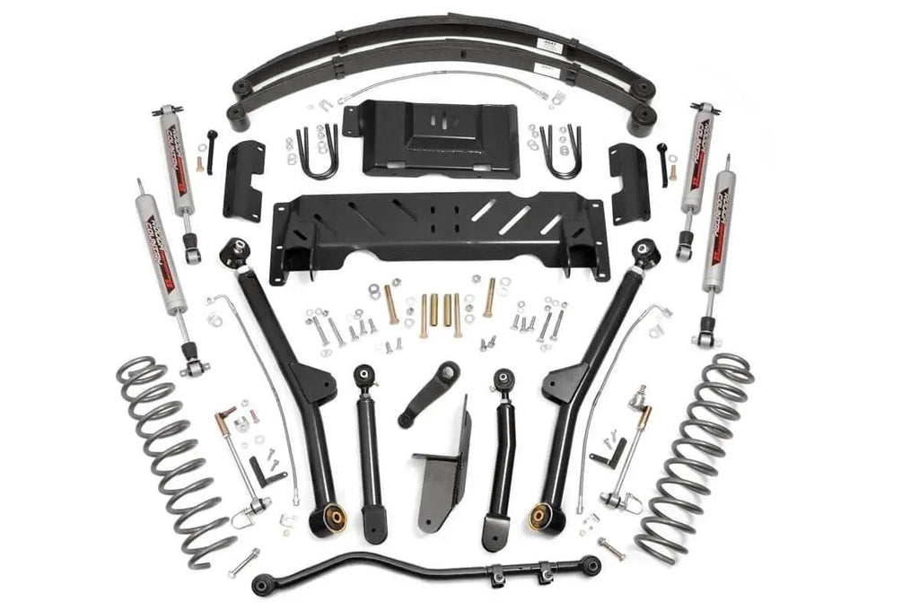 4.5 Inch Lift Kit | Long Arm | RR Leafs | NP242 | Jeep Cherokee XJ 4WD (84-01) by Rough Country