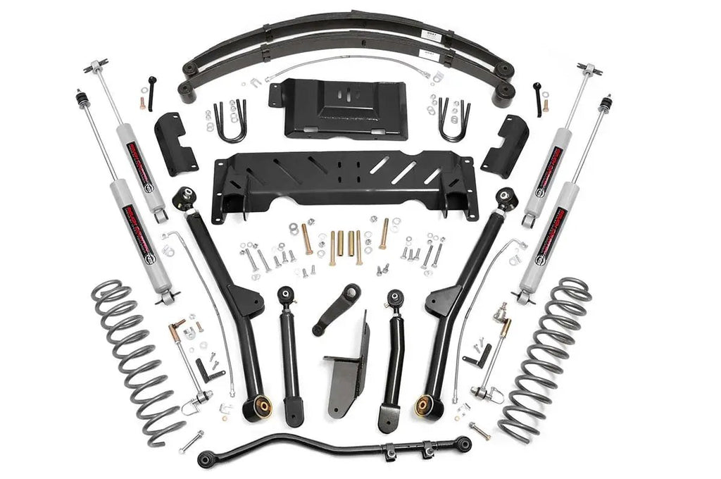 4.5 Inch Lift Kit | Long Arm | RR Leafs | NP242 | Jeep Cherokee XJ 4WD (84-01) by Rough Country
