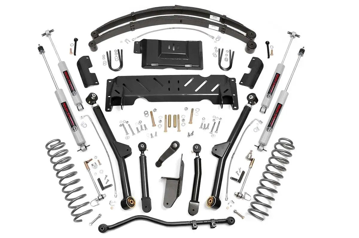 4.5 Inch Lift Kit | Long Arm | RR Leafs | NP242 | Jeep Cherokee XJ 4WD (84-01) by Rough Country