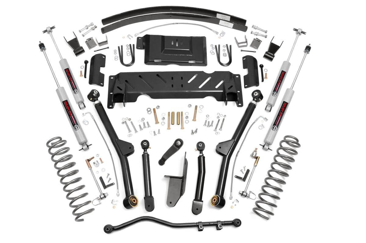 4.5 Inch Lift Kit | Long Arm | AAL | NP242 | Jeep Cherokee XJ 4WD (1984-2001) by Rough Country
