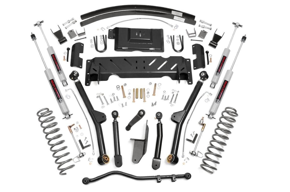 4.5 Inch Lift Kit | Long Arm | RR AAL | NP231 | Jeep Cherokee XJ 4WD (84-01) by Rough Country