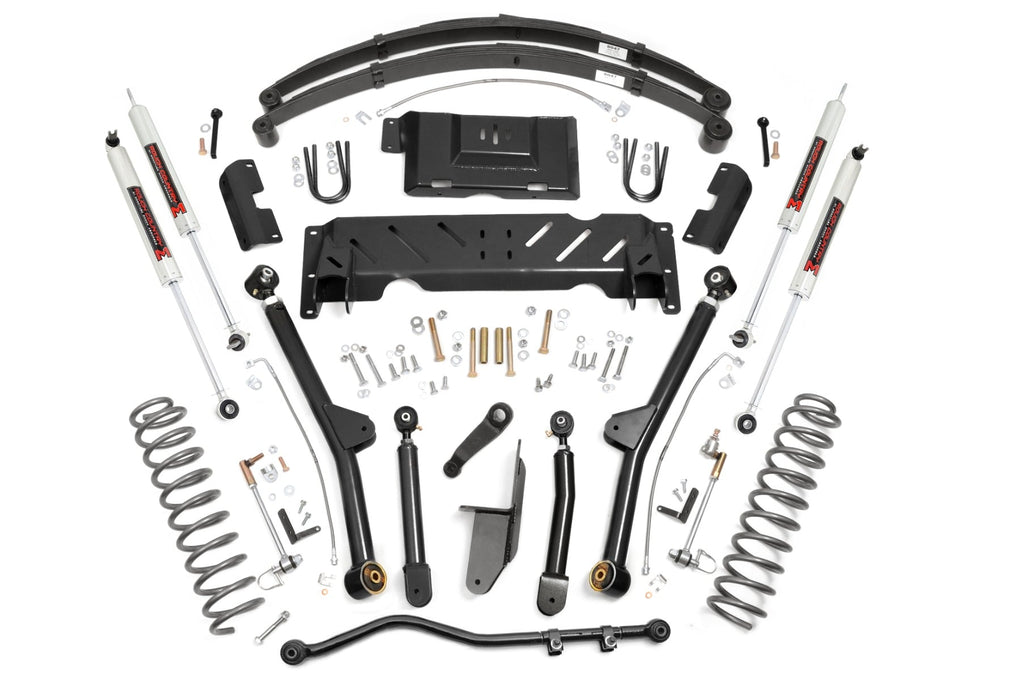 4.5 Inch Lift Kit | Long Arm | RR Leafs | NP242 | M1 | Jeep Cherokee XJ (84-01) by Rough Country