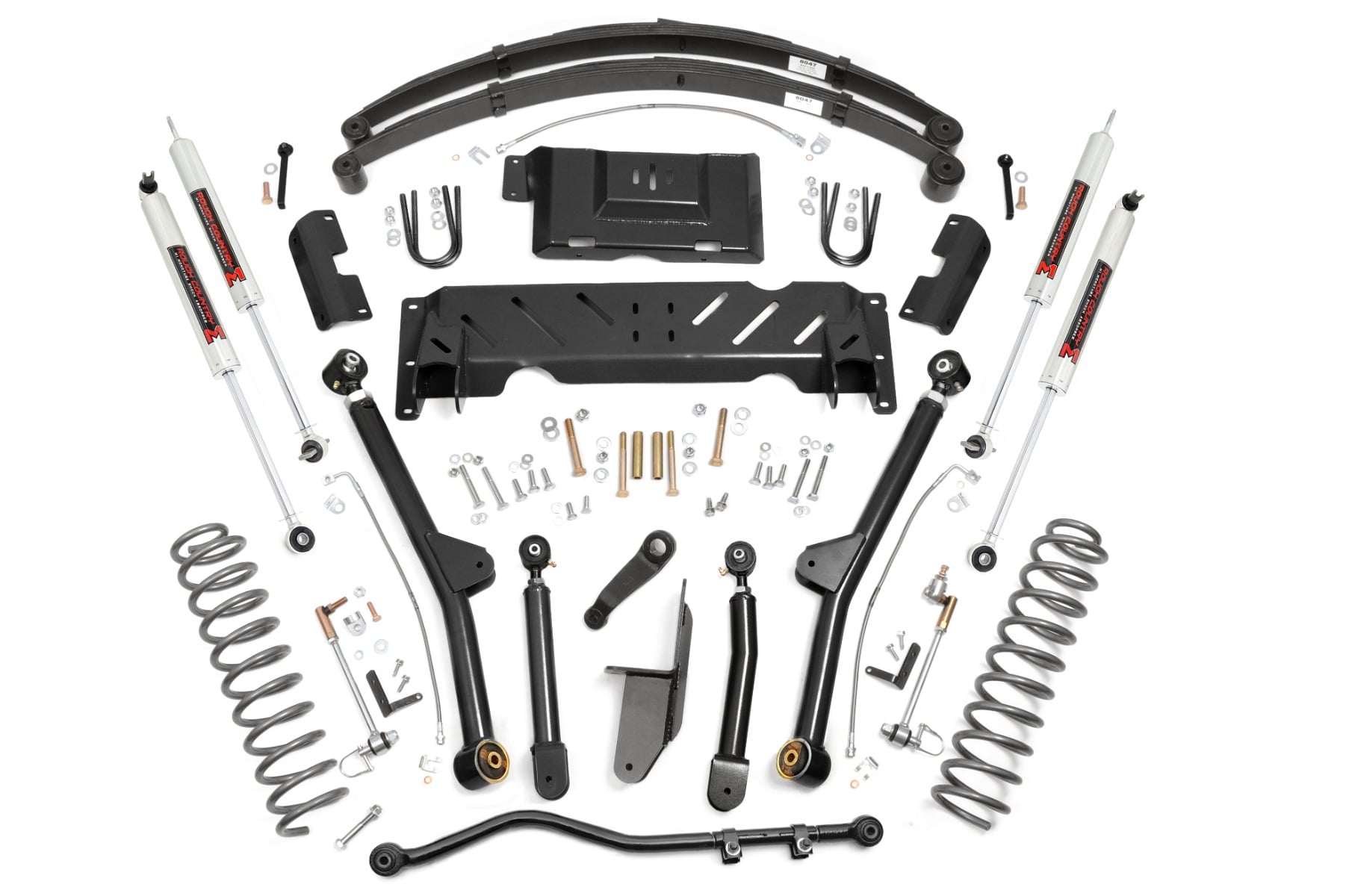 4.5 Inch Lift Kit | Long Arm | RR Leafs | NP242 | M1 | Jeep Cherokee XJ (84-01) by Rough Country