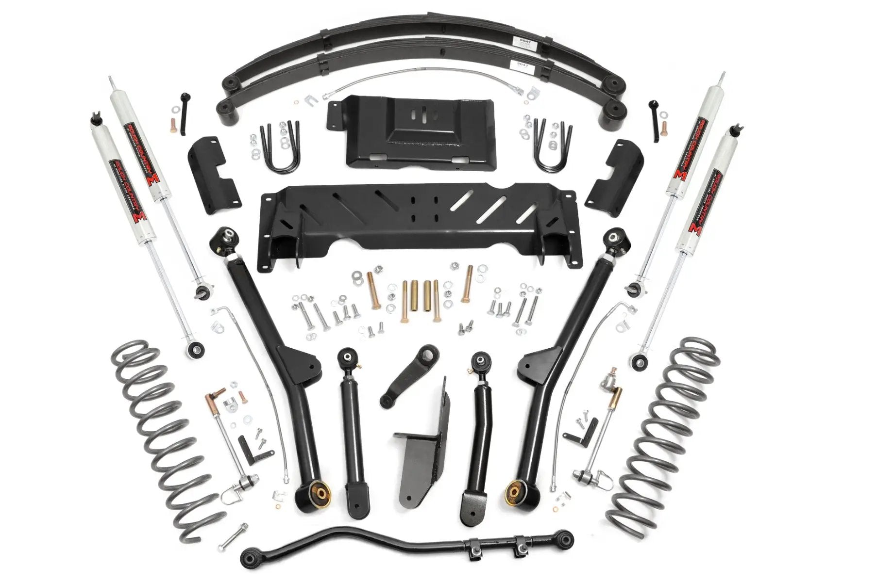 4.5 Inch Lift Kit | Long Arm | RR Leafs | NP242 | M1 | Jeep Cherokee XJ (84-01) by Rough Country