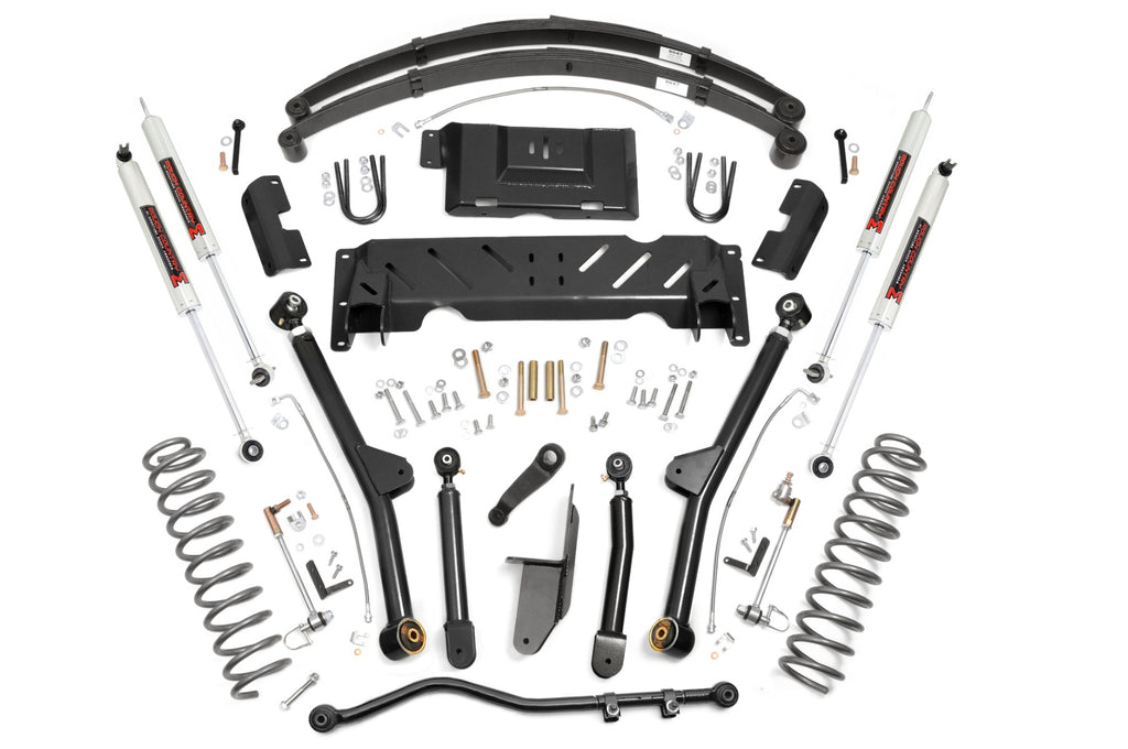 4.5 Inch Lift Kit | Long Arm | RR Leafs | NP242 | M1 | Jeep Cherokee XJ (84-01) by Rough Country
