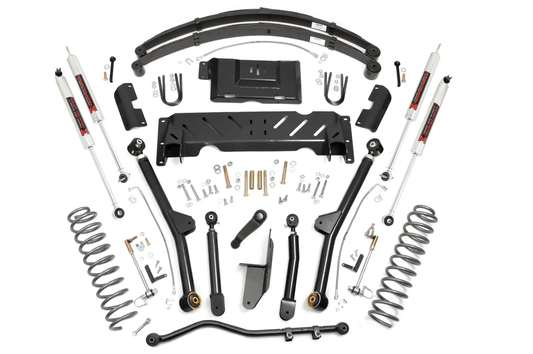 4.5 Inch Lift Kit | Long Arm | RR Leafs | NP242 | M1 | Jeep Cherokee XJ (84-01) by Rough Country