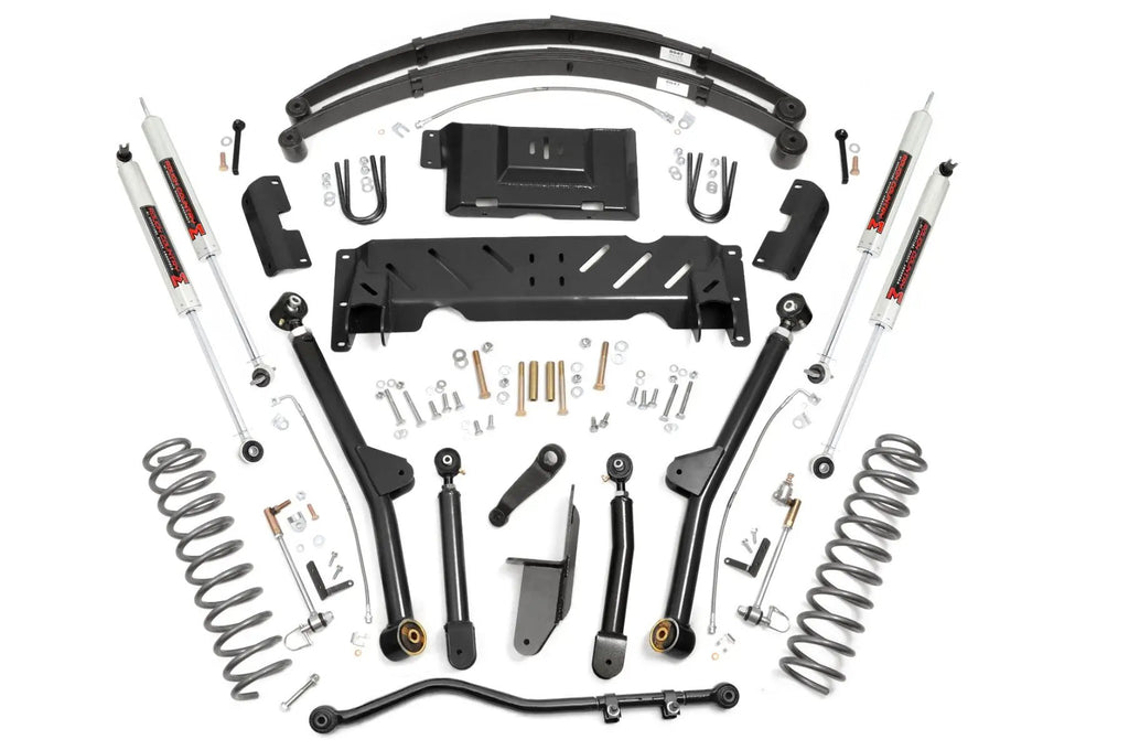 4.5 Inch Lift Kit | Long Arm | RR Leafs | NP242 | M1 | Jeep Cherokee XJ (84-01) by Rough Country