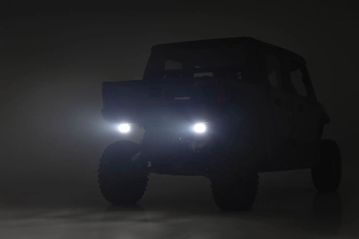 LED Light | Under Bed Mount | 3" Chrome Pair | Wide Angle | Polaris XPEDITION ADV 5 by Rough Country