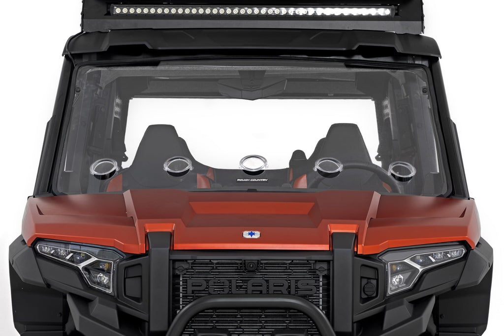 Vented Full Windshield | Scratch Resistant | Polaris XPEDITION XP/XPEDITION XP 5 by Rough Country