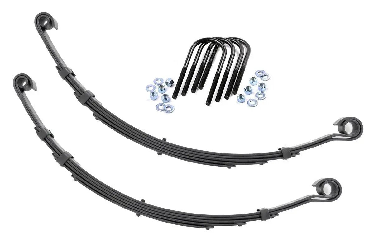 Front Leaf Springs | 4" Lift | Pair | Jeep CJ5/CJ7 7 4WD (1982-1986) by Rough Country