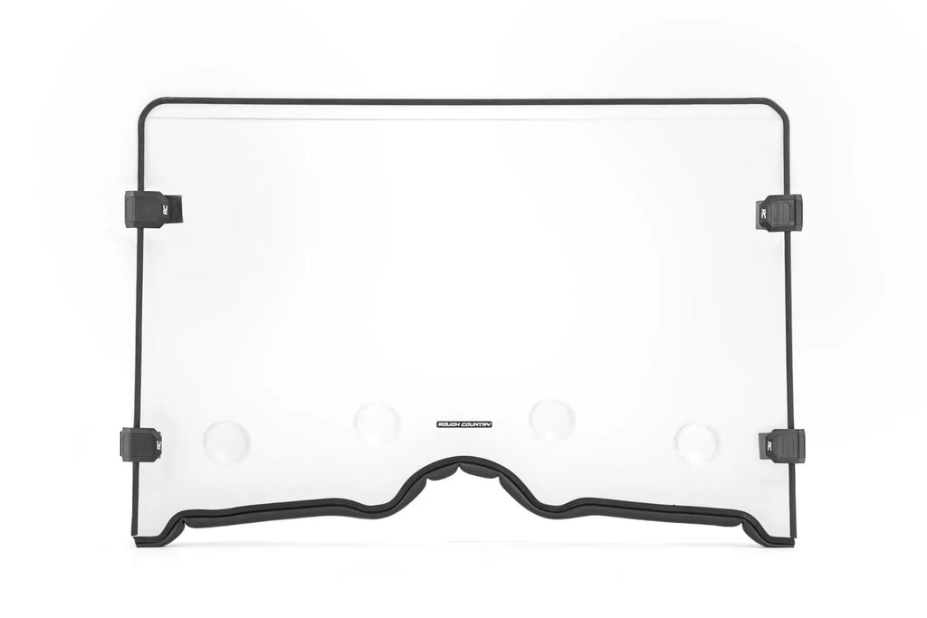 Vented Full Windshield | Scratch Resistant | Yamaha Rhino 450/Rhino 700 by Rough Country