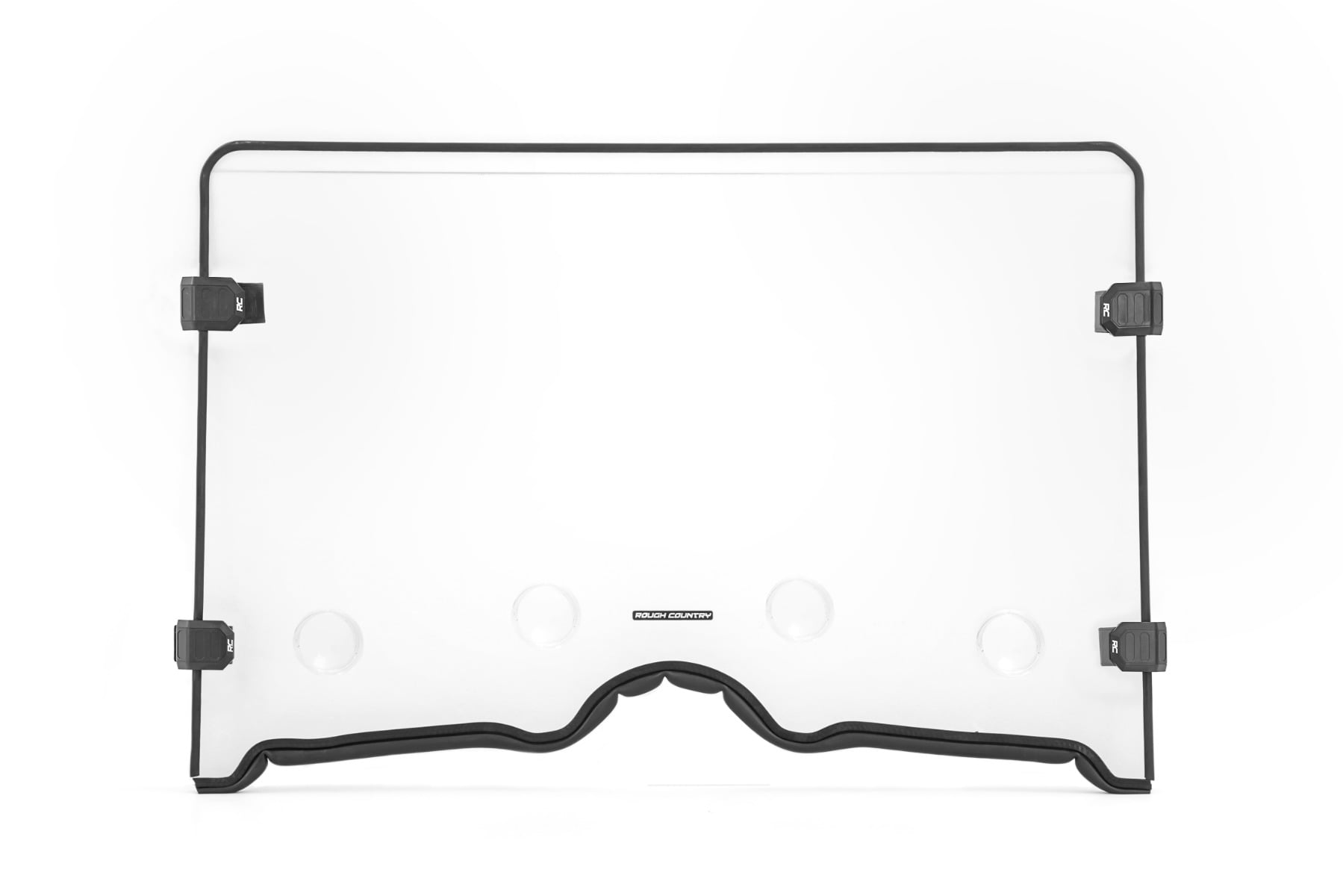 Vented Full Windshield | Scratch Resistant | Yamaha Rhino 450/Rhino 700 by Rough Country