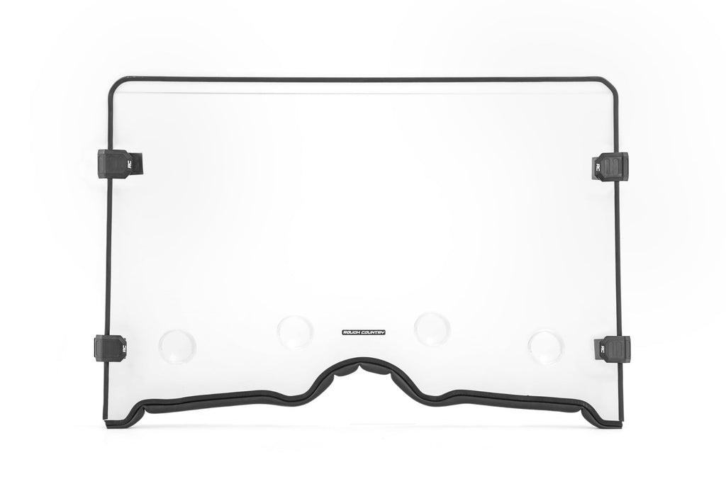 Vented Full Windshield | Scratch Resistant | Yamaha Rhino 450/Rhino 700 by Rough Country