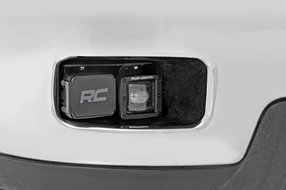 2 Inch Black Series LED Light Pods | SAE Fog | Yellow by Rough Country