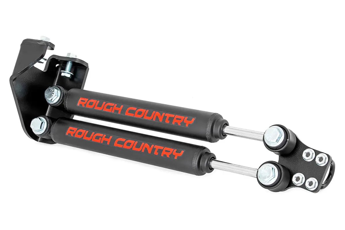 Dual Steering Stabilizer | 4-6.5 Inch Lift | Jeep Wrangler YJ 4WD (1987-1995) by Rough Country