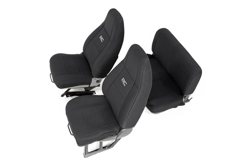 Seat Covers | Front and Rear | Jeep Wrangler YJ 4WD (1991-1995) by Rough Country