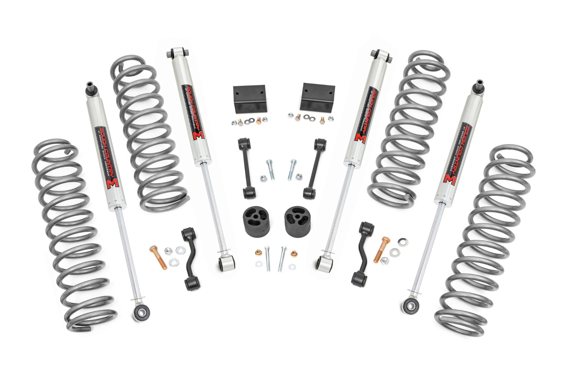 2.5 Inch Lift Kit | Coils | M1 | Jeep Wrangler Unlimited 4WD (2018-2023) by Rough Country