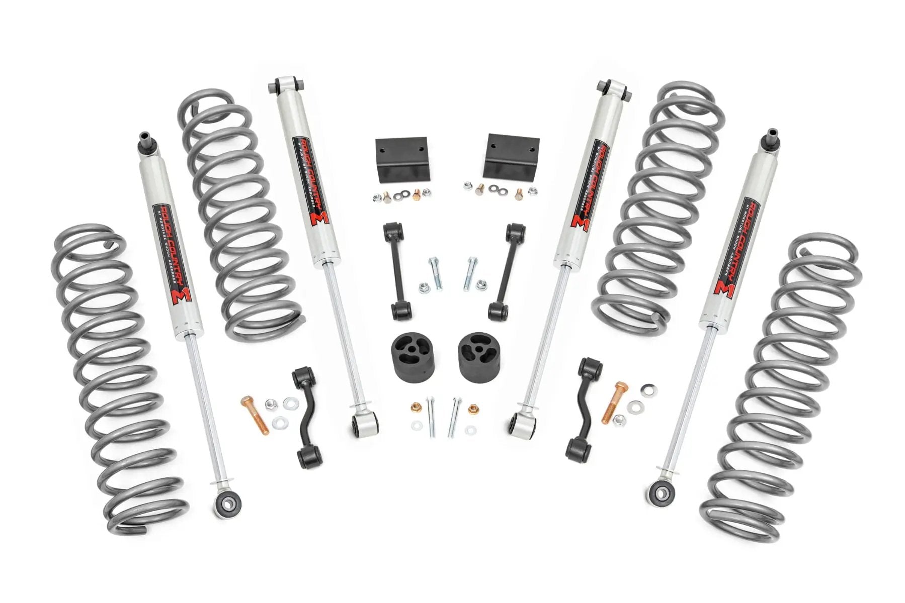 2.5 Inch Lift Kit | Coils | M1 | Jeep Wrangler Unlimited 4WD (2018-2023) by Rough Country